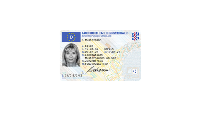 Fahrerqualifizierungsnachweis Sofort Erhalten